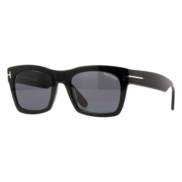 New TOM FORD Nico-02 Black Square FT1062/S 01A Sunglasses Women - Picture 1 of 4